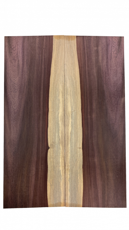 Top Mexican Rosewood,  plain A, 2-pcs. 8 mm with Sapwood